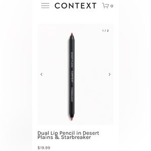 New Dual Lip Pencil in Desert Plains & Starbreaker by Context